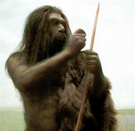 paleo man and spear